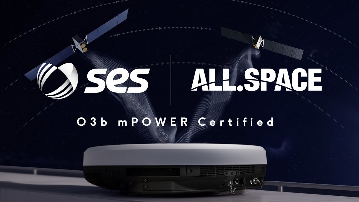 Aus_in_Space's tweet photo. ALLSPACE and SES Space &amp; Defense certify multi-orbit terminal capability on O3b mPOWER network... Read more: https://t.co/WuC2xwlSZY

@allspaceltd #SESSpaceDefense #O3bmPOWER #SatCom #MultiOrbit #DefenseTechnology #MilitaryCommunications #SpaceTechnology #SecureConnectivity https://t.co/AR2vyEcYUJ