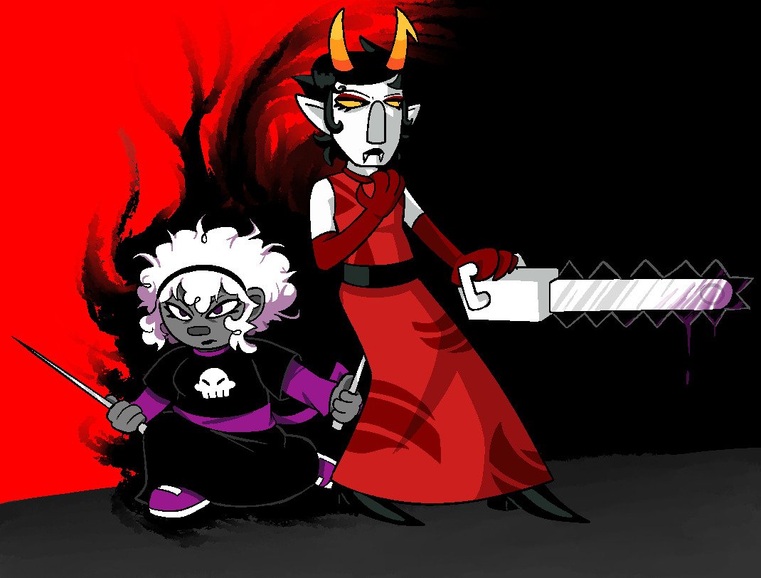 Felt like drawing these two #rosemary #Rosekan #Homestuck