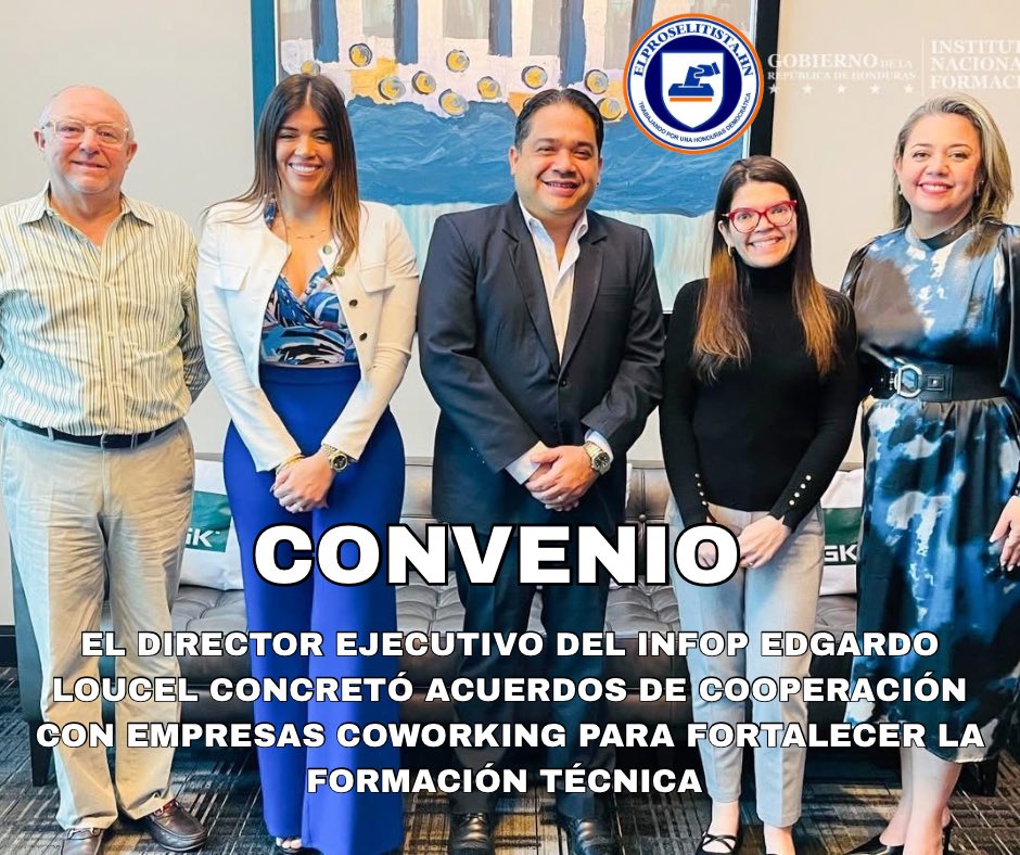 🔵 El Director Ejecutivo de INFOP se encuentra en las instalaciones de Altia Business Park, donde sostiene reuniones con empresas de coworking para abordar temas clave de cooperación orientados al fortalecimiento de la formación técnica y el desarrollo del talento humano,