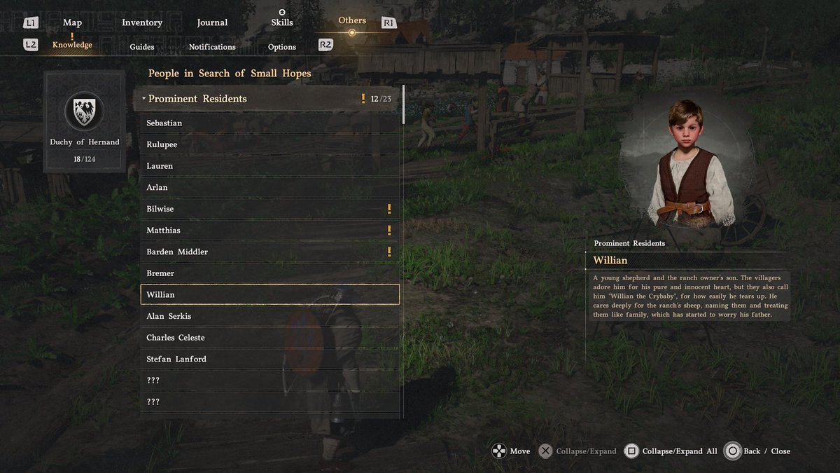 JakeAID's tweet photo. My BIGGEST issue with Crimson Desert right now is the tiny font. 
I’m on a larger monitor so I can sit back from the screen and this menu is so hard to read, the only thing adjustable is the subtitles. 

PLEASE add a font size option @CrimsonDesert_ https://t.co/LBzMbDioYK