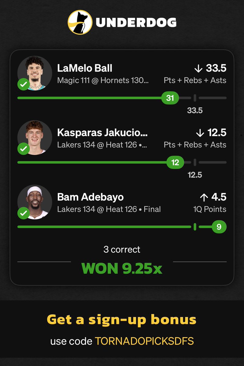 Tornado Picks DFS tweet media