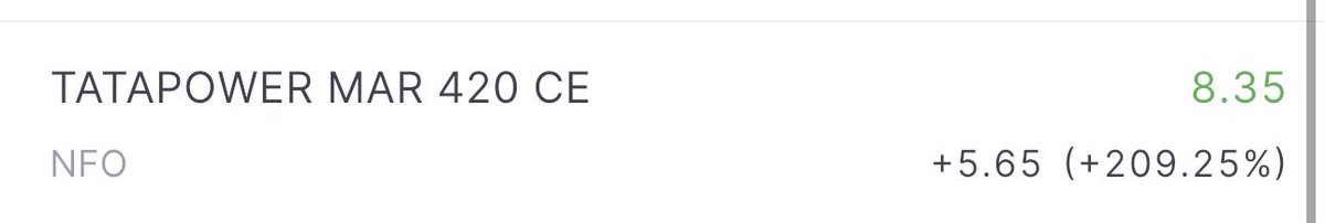 chartians's tweet photo. TARGET 2 👍👍 : 9 HITS ✅✅ ✨✨

TSL TO 5.8
HOLD FOR 13

#TATAPOWER 420 CE
3.3 TO 9 | 

GAINS : ₹ 8265 / LOT [+172.7%] 💰💰 https://t.co/jebkDG2nzr