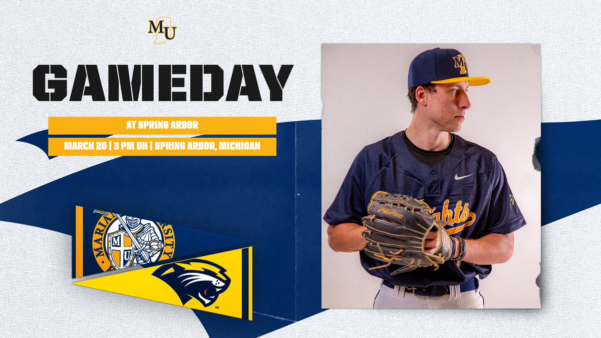 GAMEDAY! <a href="/MarianUBaseball/">Marian Baseball</a> looks to get off to a strong start in their weekend series, traveling to Spring Arbor for games 1 &amp; 2!

Today's first game gets underway this afternoon around 3 PM!