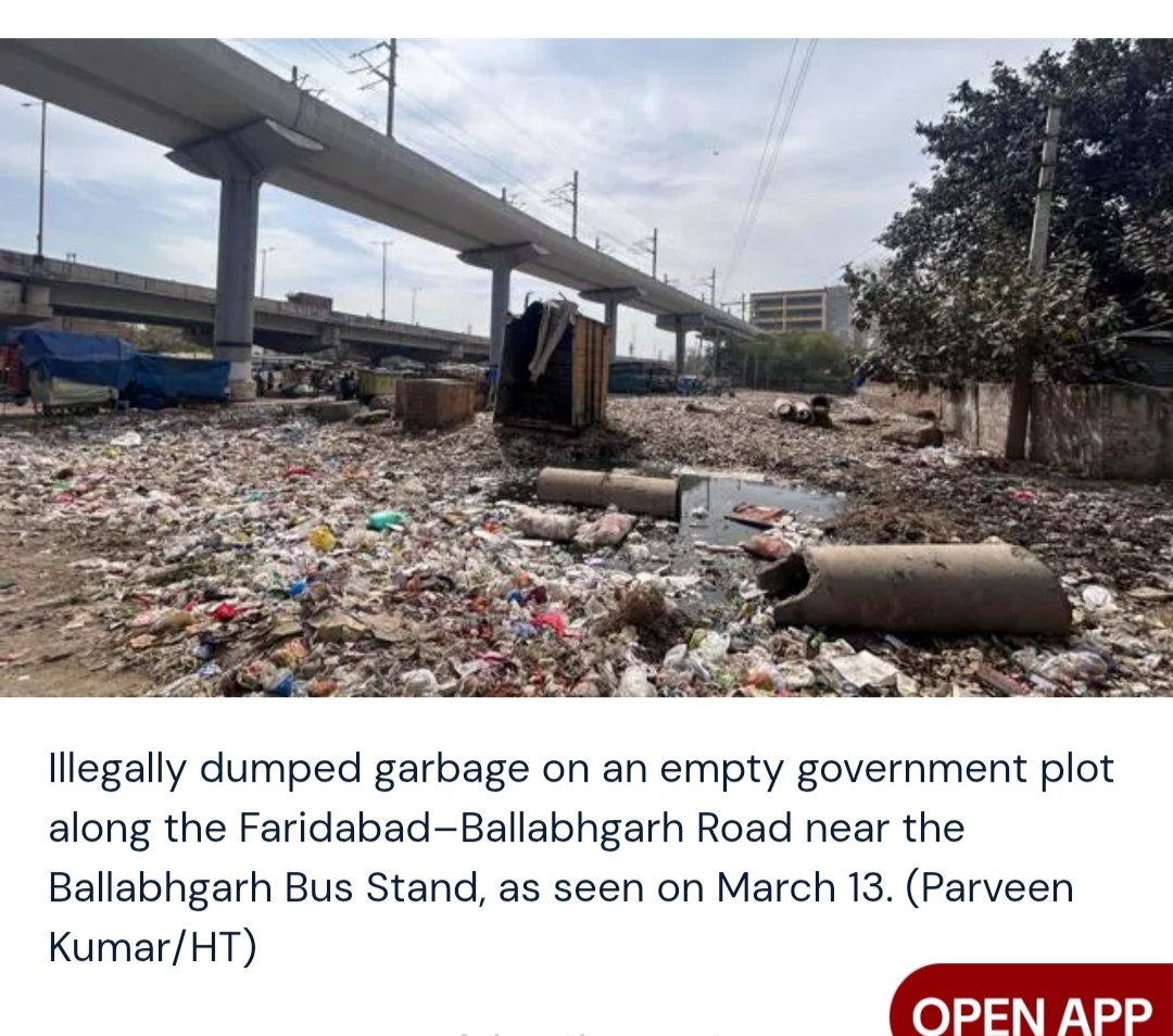 RakeshK32229480's tweet photo. Thanks @htTweets  for covering my posts 🙏🙏
@MCF_Faridabad @VipulGoelBJP @KPGBJP even sub-african countries are cleaner than  this city and forget about roads https://t.co/15y4gAUrkN