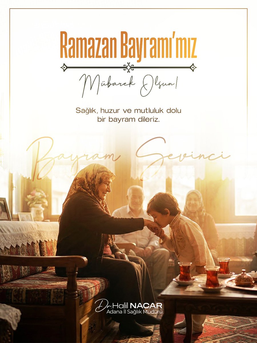 Özveriyle milletimize hizmet eden sağlık çalışanlarımız ve kıymetli aileleri başta olmak üzere; tüm hemşehrilerimizin, aziz milletimizin ve İslam âleminin Ramazan Bayramı’nı en kalbi duygularımla kutluyorum.

Bayramın; hanelerimize bereket, gönüllerimize huzur getirmesini,