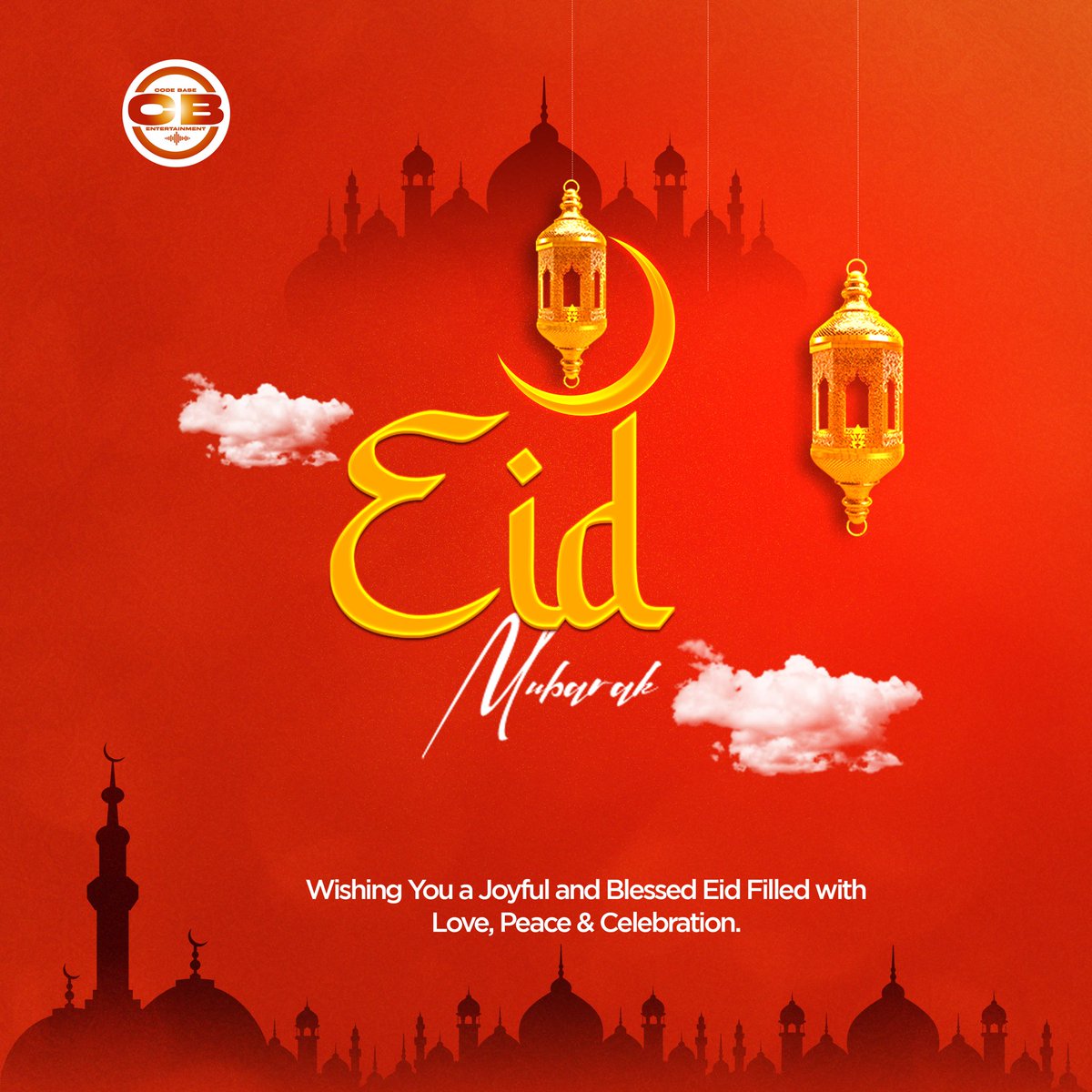 CodeBaseEnt's tweet photo. Code Base Entertainment wishes you a joyful and blessed Eid Mubarak. May your celebrations be filled with love, peace, and happiness. https://t.co/61dasJwWpH