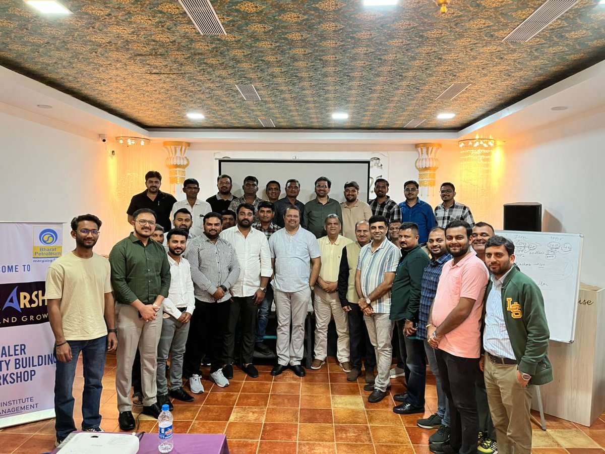 ExecutiveGim's tweet photo. GIM conducted another impactful edition of the UTKARSH - Dealer Capability Building Workshop MDP for Bharat Petroleum Corporation Limited (BPCL), Dealers. 

#ExecutiveEducation #MDP #GIM #CorporateTraining #LeadershipDevelopment #BPCL #CapacityBuilding #CustomerExperience https://t.co/04tPVwi06f