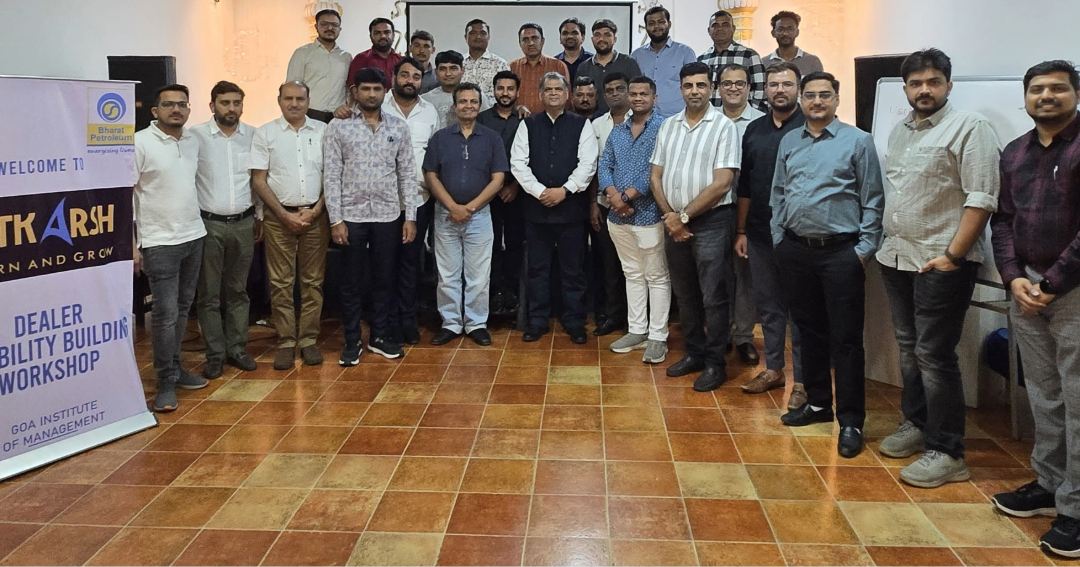 ExecutiveGim's tweet photo. GIM conducted another impactful edition of the UTKARSH - Dealer Capability Building Workshop MDP for Bharat Petroleum Corporation Limited (BPCL), Dealers. 

#ExecutiveEducation #MDP #GIM #CorporateTraining #LeadershipDevelopment #BPCL #CapacityBuilding #CustomerExperience https://t.co/04tPVwi06f