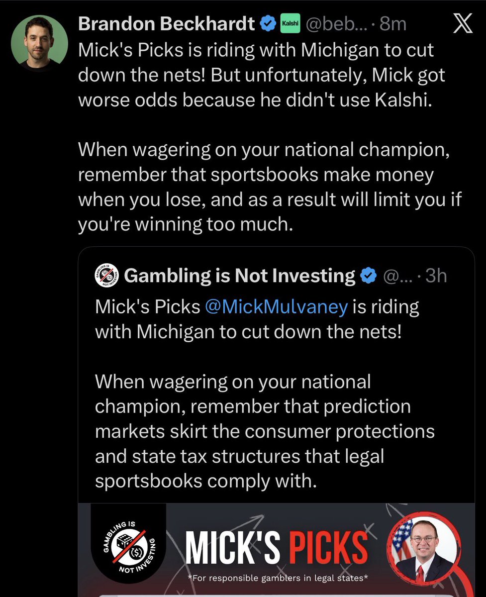Gambling is Not Investing tweet media