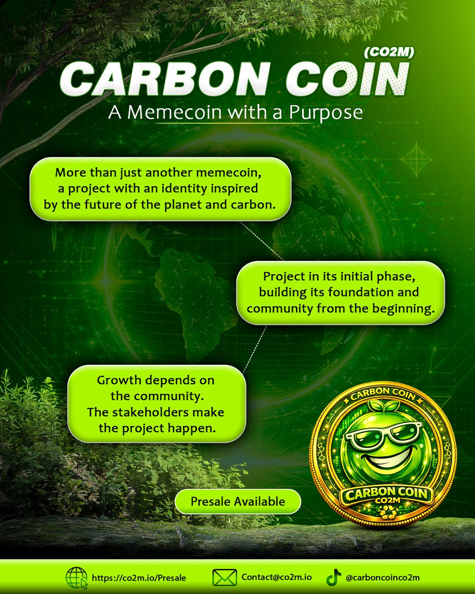Carbon Coin CO2M tweet media