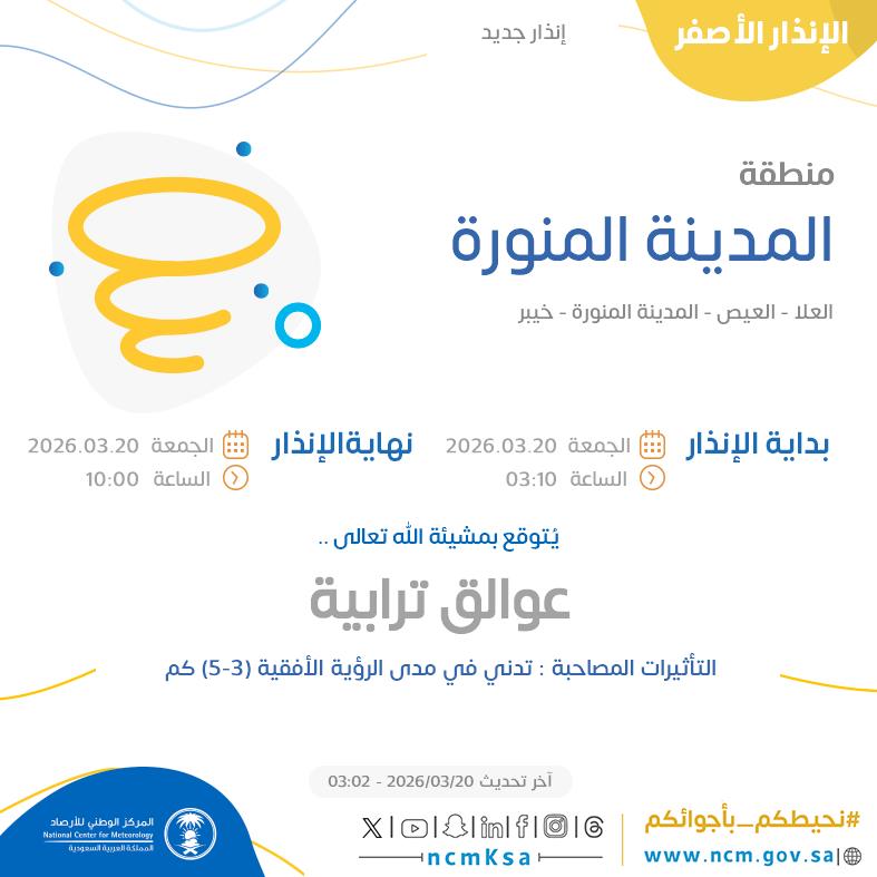 المركز الوطني للأرصاد (NCM) tweet media