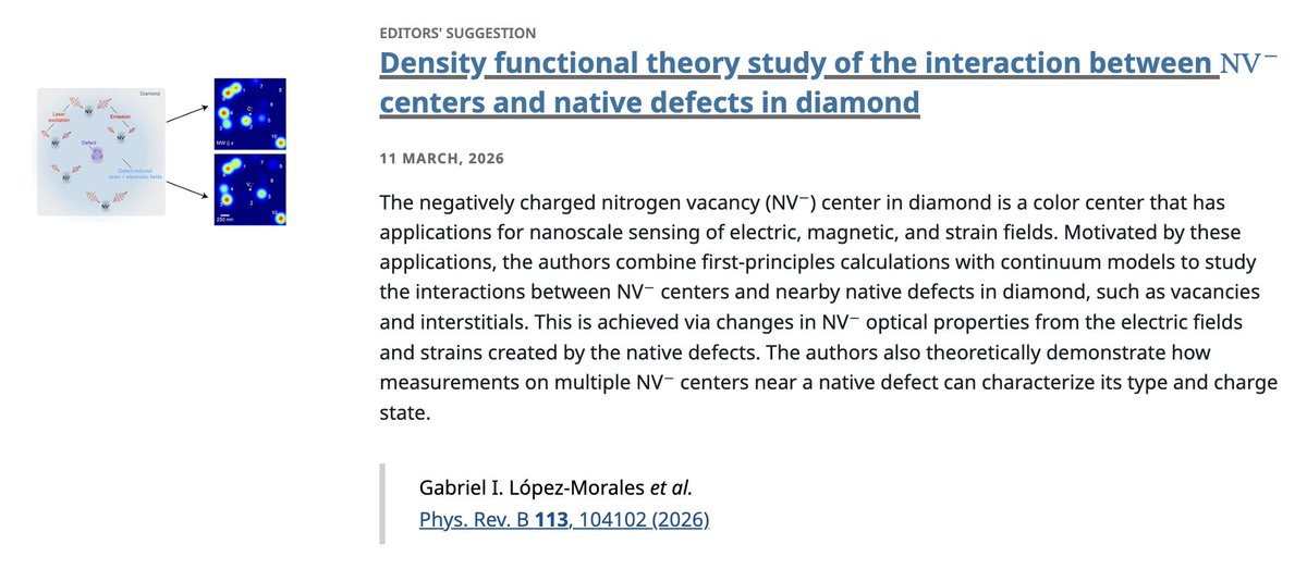 Physical Review B tweet media