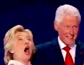 RygbiAmByth's tweet image. #Hillary does look like she swallowed. 🫢