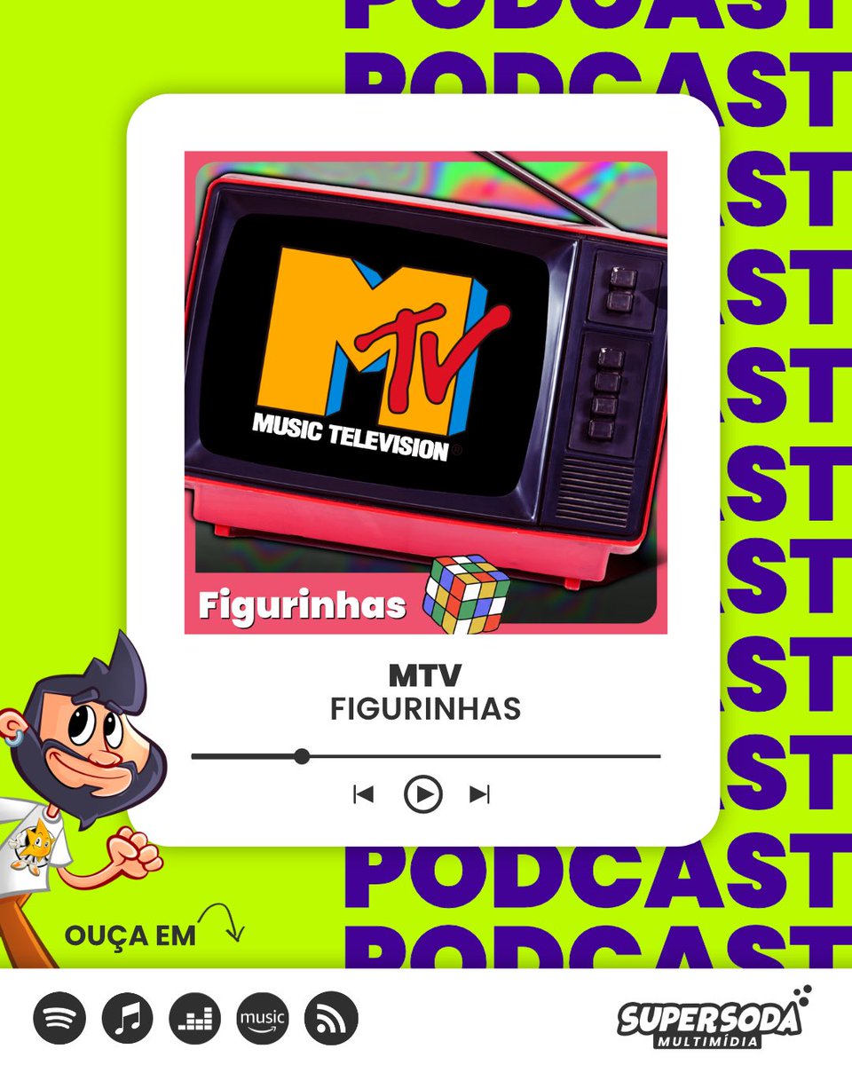 🚨 Alô, alô! O podcast Figurinhas voltou!

📺 Vamos bater um papo sobre um dos canais mais revolucionários da televisão. Venha relembrar a história da MTV.

🎧 Disponível em todos os apps de podcasts

open.spotify.com/episode/6IgzBx…
