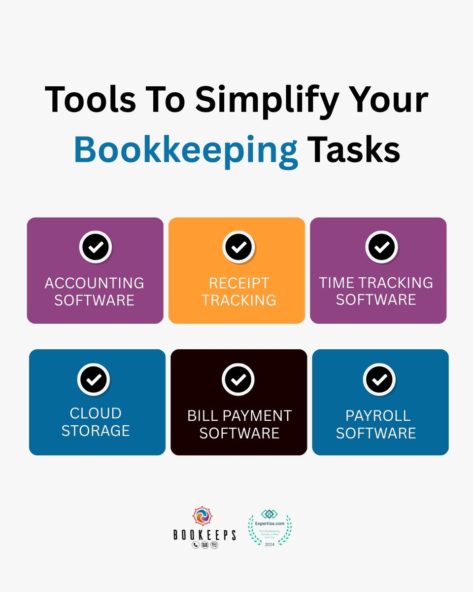 Bookeeps2's tweet image. You didn’t start a business to spend hours on bookkeeping. Fortunately, there are tools that can make managing your finances faster and far less time-consuming.

Partner with us today.
📞+1(917)678-2913
🌐 bookeeps.com

#bookkeeping #smallbusinesssupport #financial