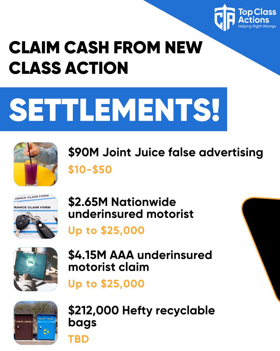 Top Class Actions tweet media