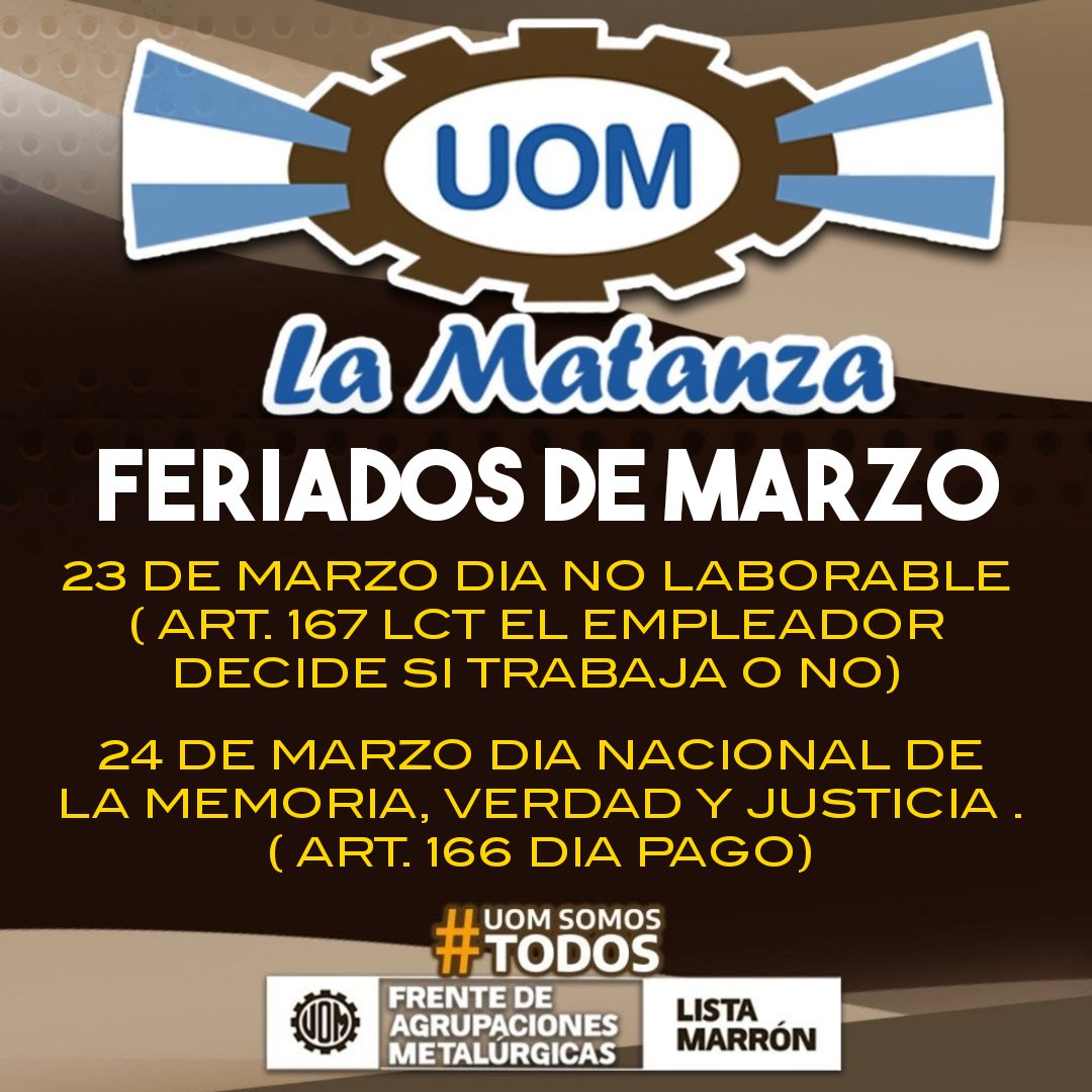 UOM La MATANZA tweet media