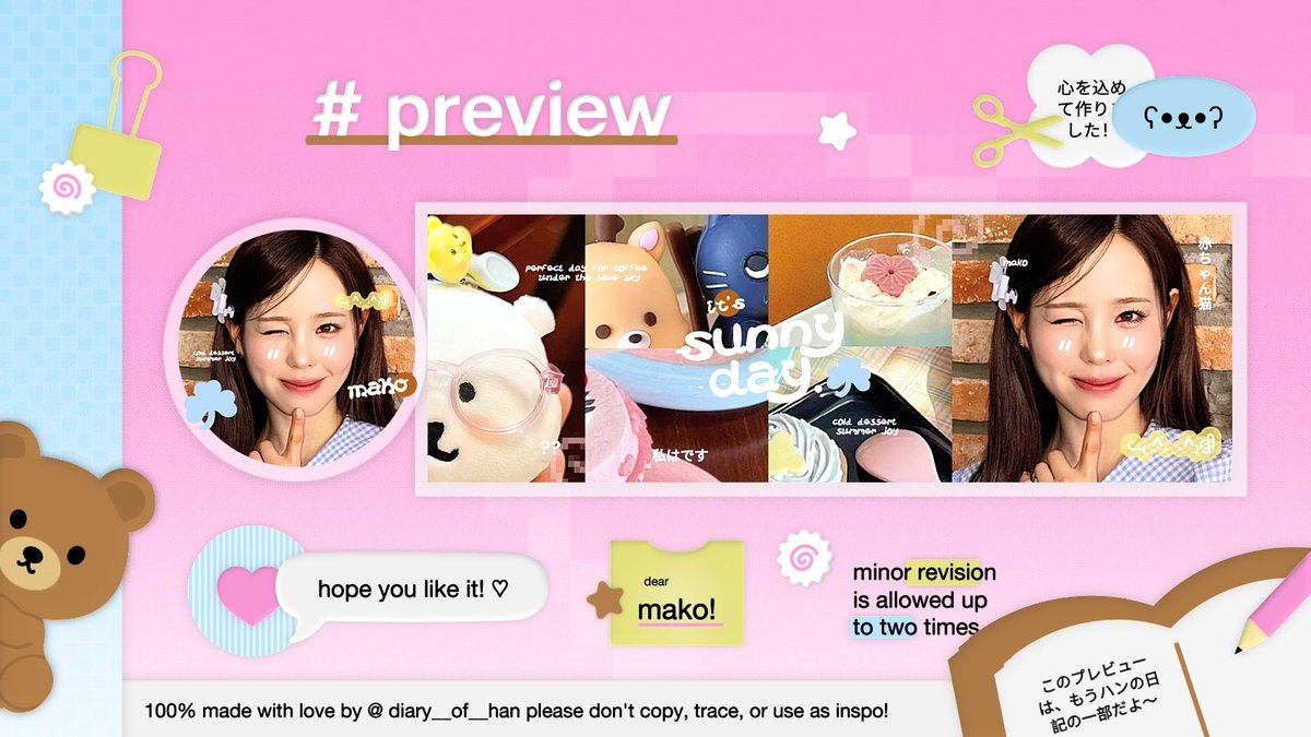 dapet layout super canciii dari kak <a href="/xvoizy/">Aya. ⊙⊝⊜</a> 🥰 thankyouu so much udah berbagi kebahagiaan lewat layout ini, suka bangett sama layoutnya!!! once again happy birthday kak lavanya semoga banyak hal baik dateng di kehidupan kakak. makasi juga kak <a href="/diary__of__han/">ؘ</a> as layout maker 💗