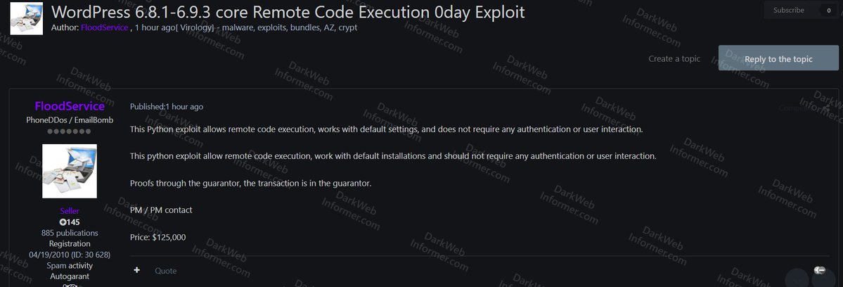 Dark Web Informer tweet media