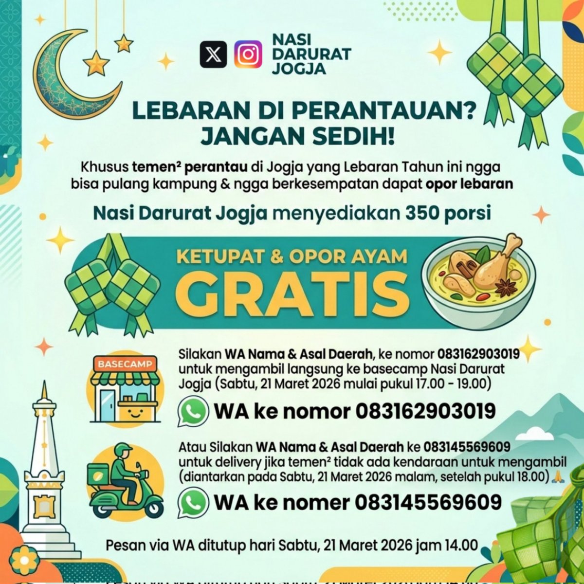 Nasi Darurat Jogja tweet media