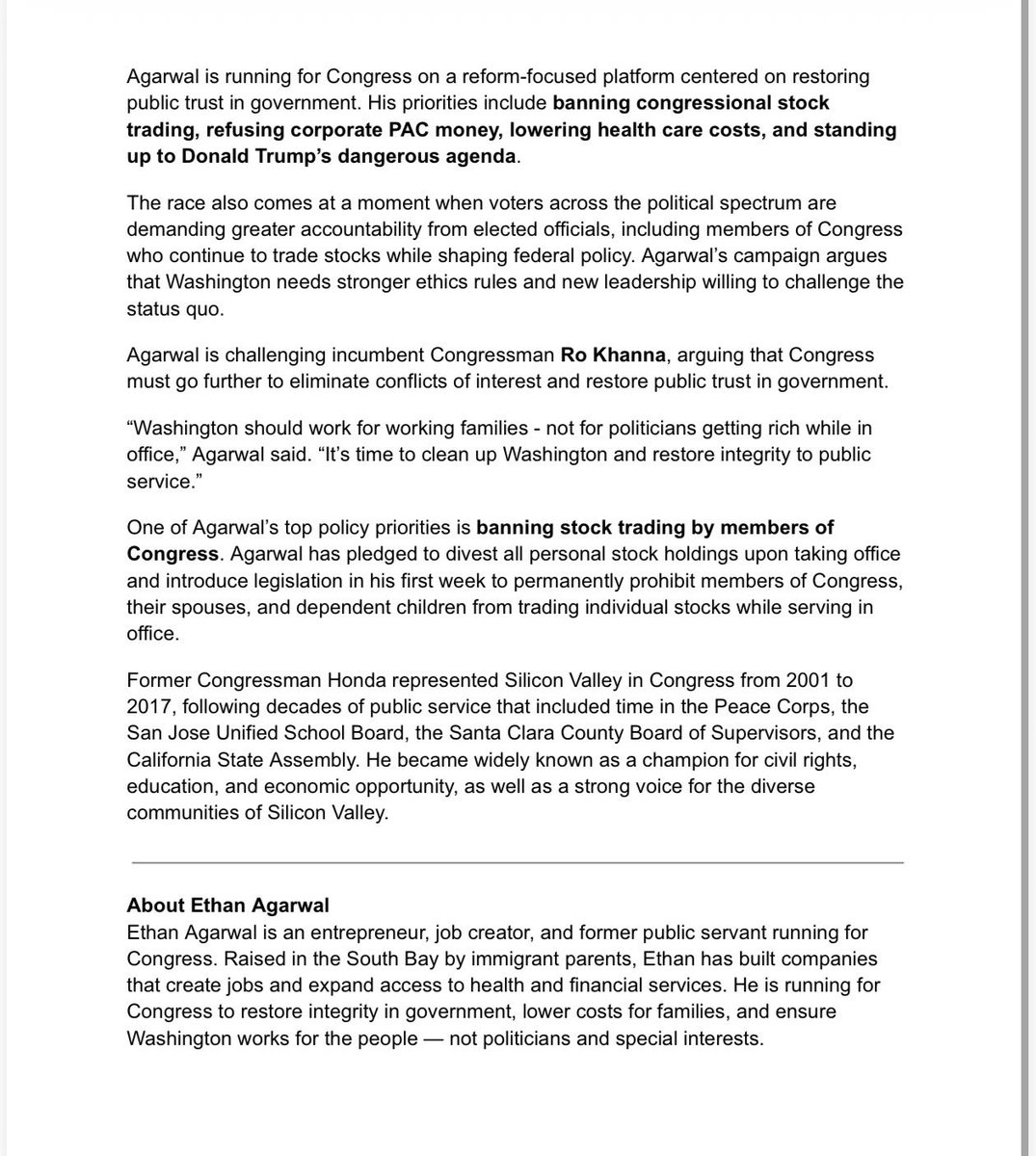 Agarwal for Congress tweet media