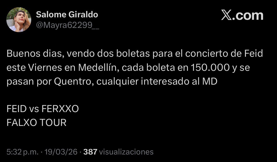 Estafas Boletas Colombia ⚠️‼️ tweet media