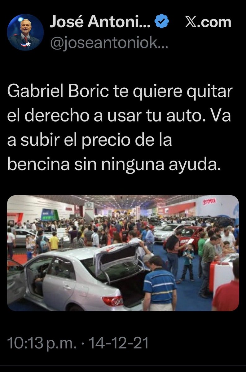 mamalechuza's tweet photo. Hola poh olvidon maldito, ahora quien va a subir la bencina, la parafina y todo lo que se te ocurra? Mientras nos subes todo, le bajarás los impuestos a tus amigotes millonarios! Dos semanas de gobierno y ya tienes la cagada miserable! @joseantoniokast https://t.co/mZ7VqWQ4PL