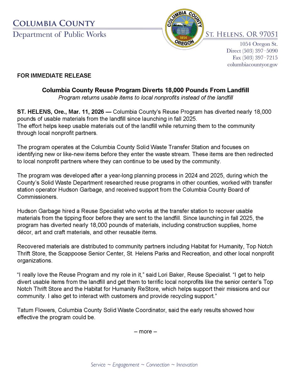 Columbia County OR tweet media