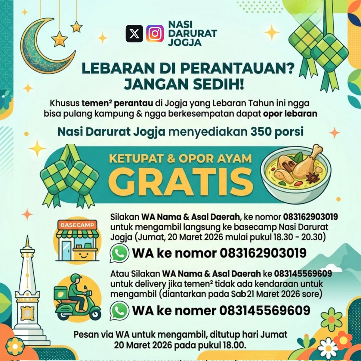 Nasi Darurat Jogja tweet media