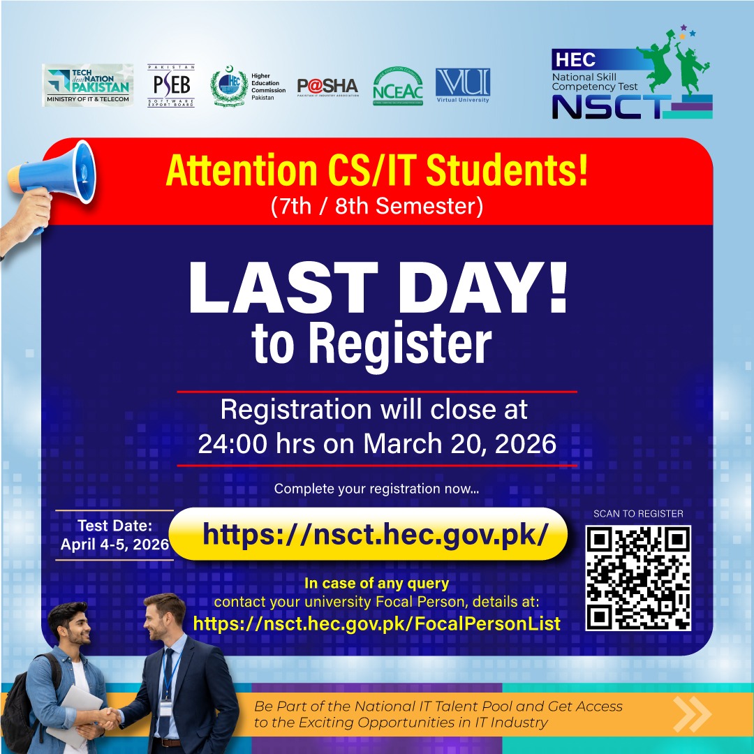hecpkofficial's tweet photo. 📢📢📢 
The clock is ticking! 

These are the LAST FEW HOURS to complete your registration for the National Skill Competency Test. 

Get it done NOW at https://t.co/3mgbgBlBDR

Find your focal person:
https://t.co/8O8oNNB6JM https://t.co/qYeWW8INan