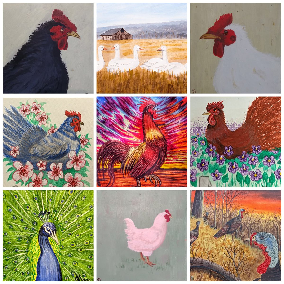 MattStarrFineA1's tweet image. March 19th is National Poultry Day.  Here are some of my works of art of poultry.  fineartamerica.com/profiles/matt-… 

#mattstarrfineart #poultry #chicken #rooster #goose #art #painting #tshirts #tshirt #artistic #artwork #artlovers #ArtoftheDay #BuyArtOnline #ArtforSale