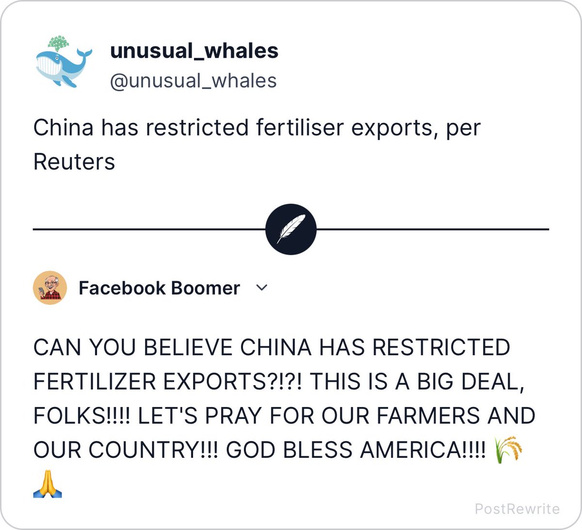 PostRewrite tweet media