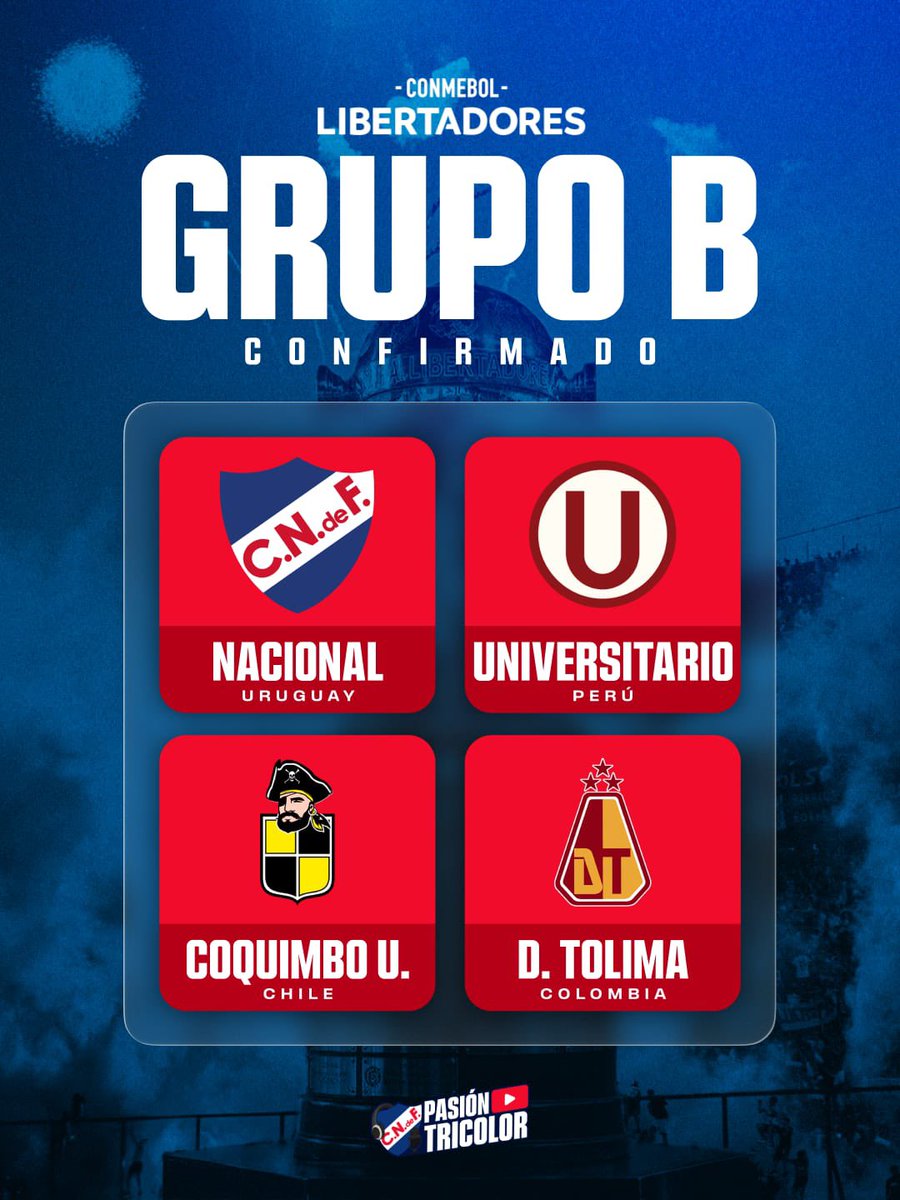 “Sin duda que estoy contento con el grupo que le tocó a Nacional, me imagino que la delegación que está en Paraguay también está contenta. No hay que subestimar a nadie pero en lo previo, era el grupo que uno quería”

Daniel Enríquez reaccionando en vivo al grupo de NACIONAL