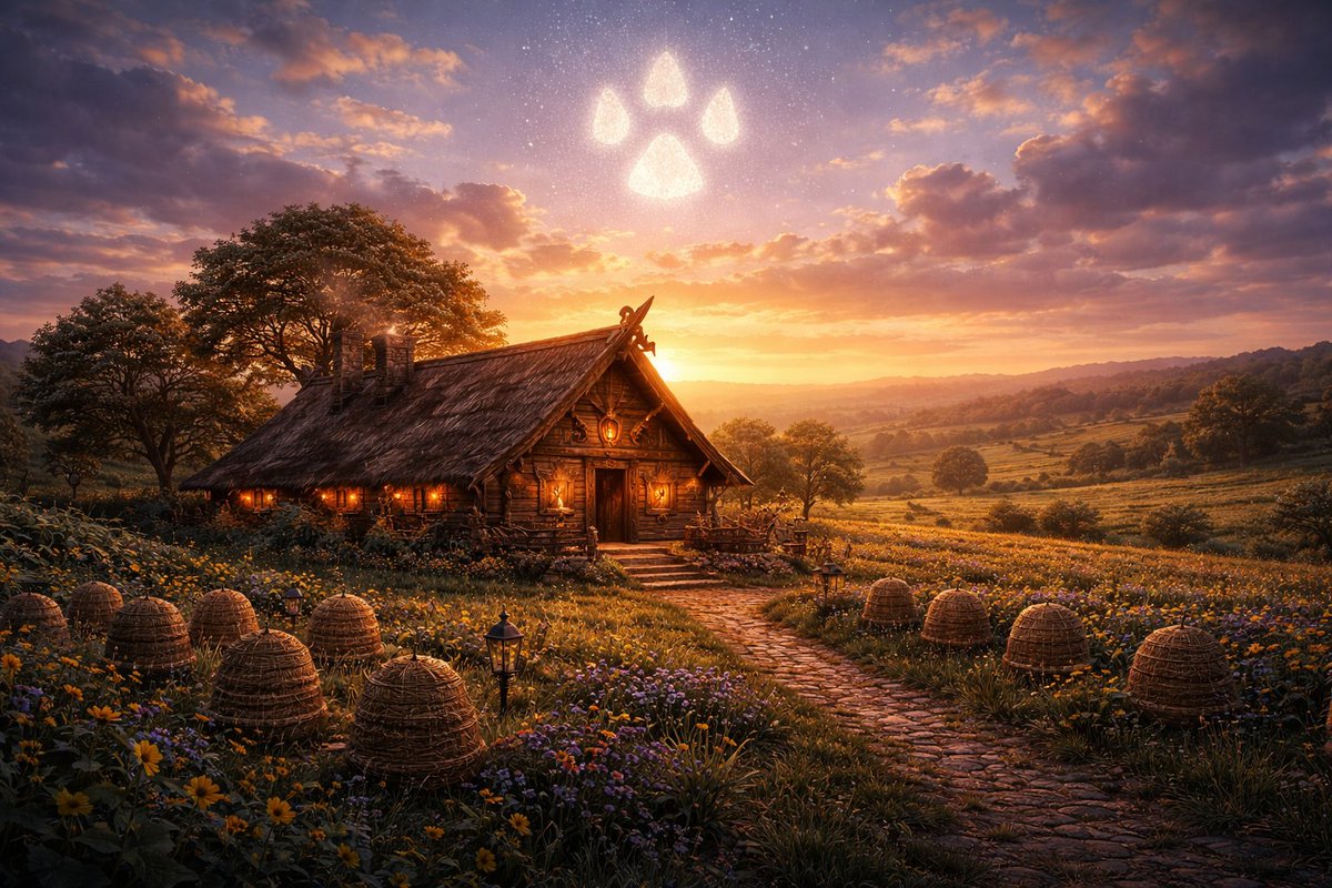 realDogenera's tweet image. Woof! In Beorn’s wide fields where honey flows and bears roam, prophecy breathes in the open sky—Dogenera’s sign watches from the stars. 🐕🌾✨🌌 #Dogenera #Dogeneration #Doge #elonmusk #prophecy #LOTR #Tolkien