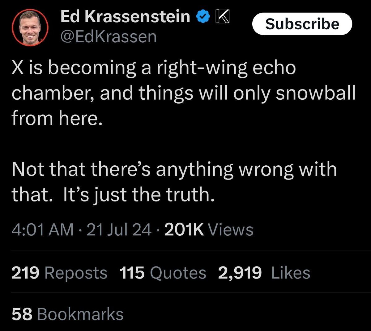 Insane Cope tweet media