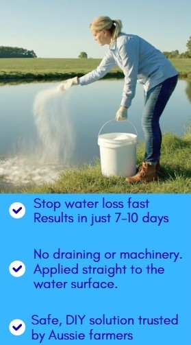 PolyInnovations's tweet photo. How to Fix Your Leaking Dam Fast!
If your dam is losing water, you don’t need to drain it, line it, or bring in heavy machinery. Water$ave Dam Sealers are designed for Australian earth dams &amp; ponds, sealing leaks &amp; cracks from within the soil.

https://t.co/njJneeuFmR https://t.co/2jCDnTUZWC