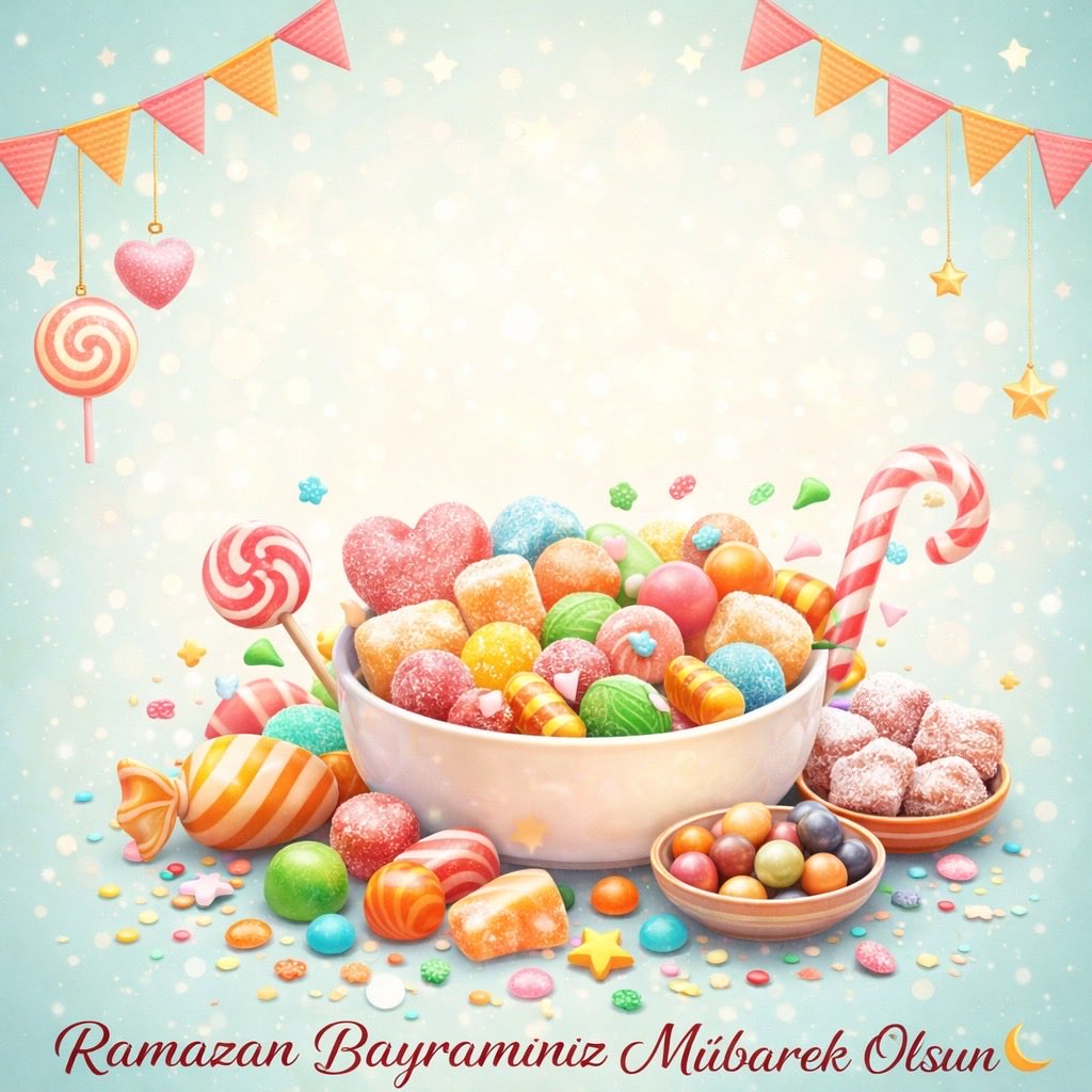 TurkFinDer's tweet photo. Ramazan Bayramınız mübarek olsun🌙✨
Hyvää eid-juhlaa🎊
Sevdiklerinizle birlikte sağlık, huzur ve mutluluk dolu bir bayram geçirmenizi dileriz🎊🍬 https://t.co/myAP9i3h7e