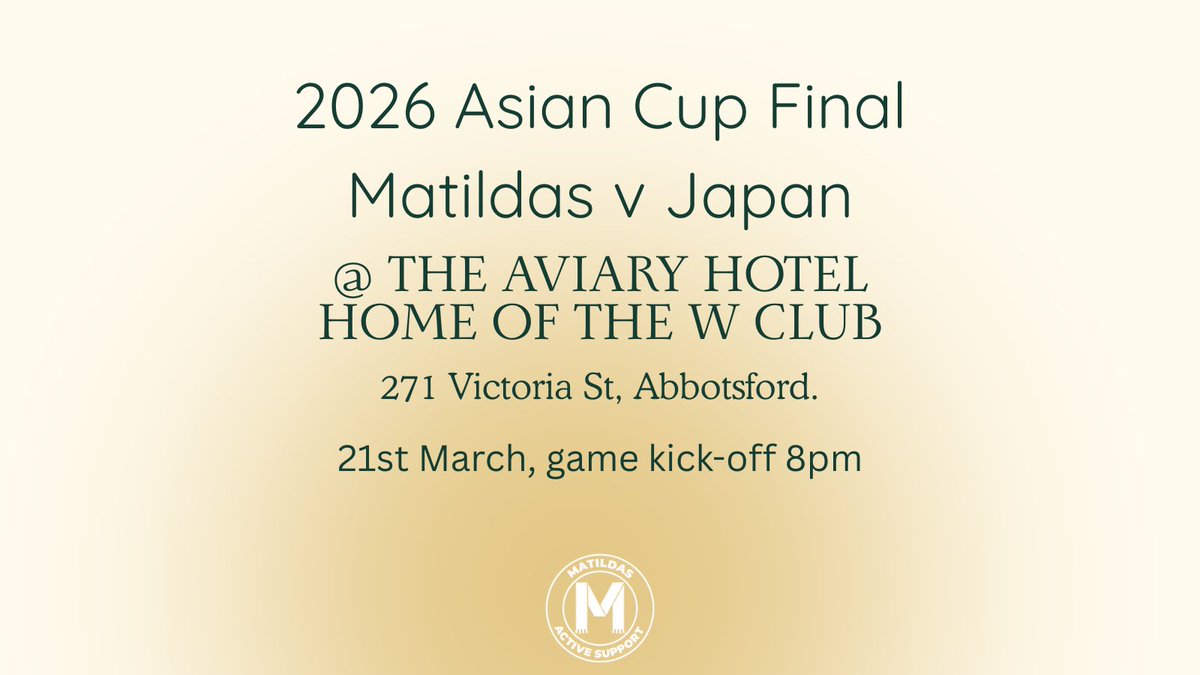 Matildas Active Support tweet media