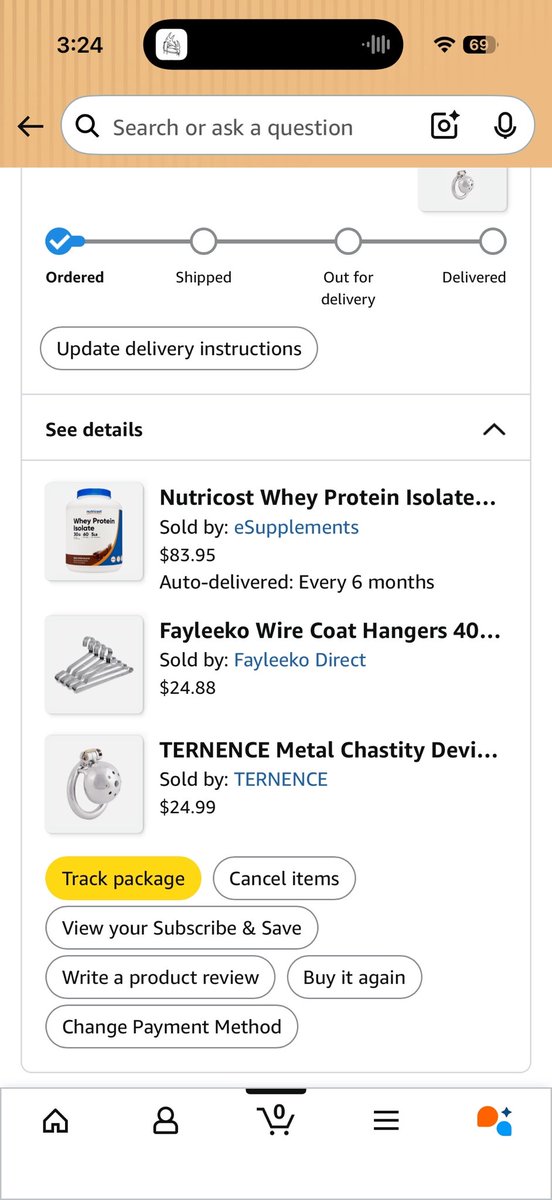 Dusky_the_folf's tweet photo. Average furry Amazon order https://t.co/5zc1C080fN