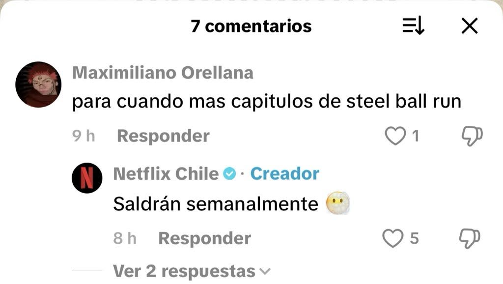 Si te sigo sos fan de Jojo's. (Wono) tweet media