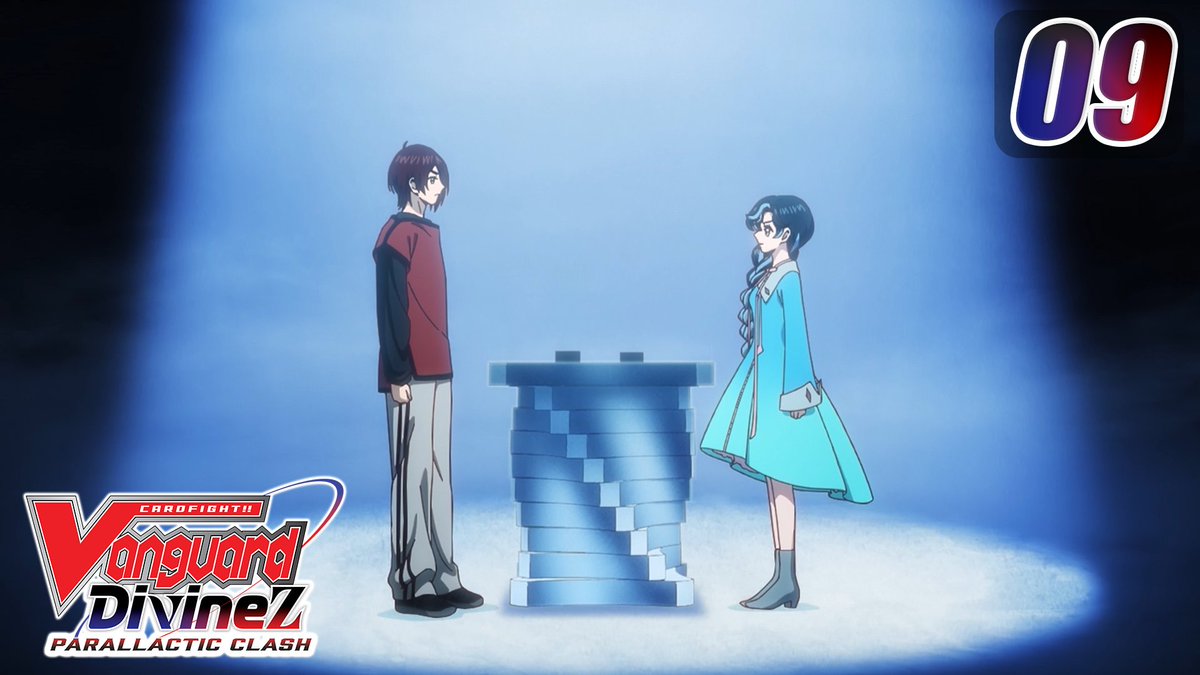 🟥🟦#CardfightVanguard Divinez Parallactic Clash🟦🟥
📣Episode 9: "Moonlight Illuminates Verity" is almost here!📣

Only one Fantôme Fighter remains.
With her resolve steeled, Kurumi invites Akina, Hikari, Kanami, and Kagetsu to the ultimate stage worthy of their battle.
The
