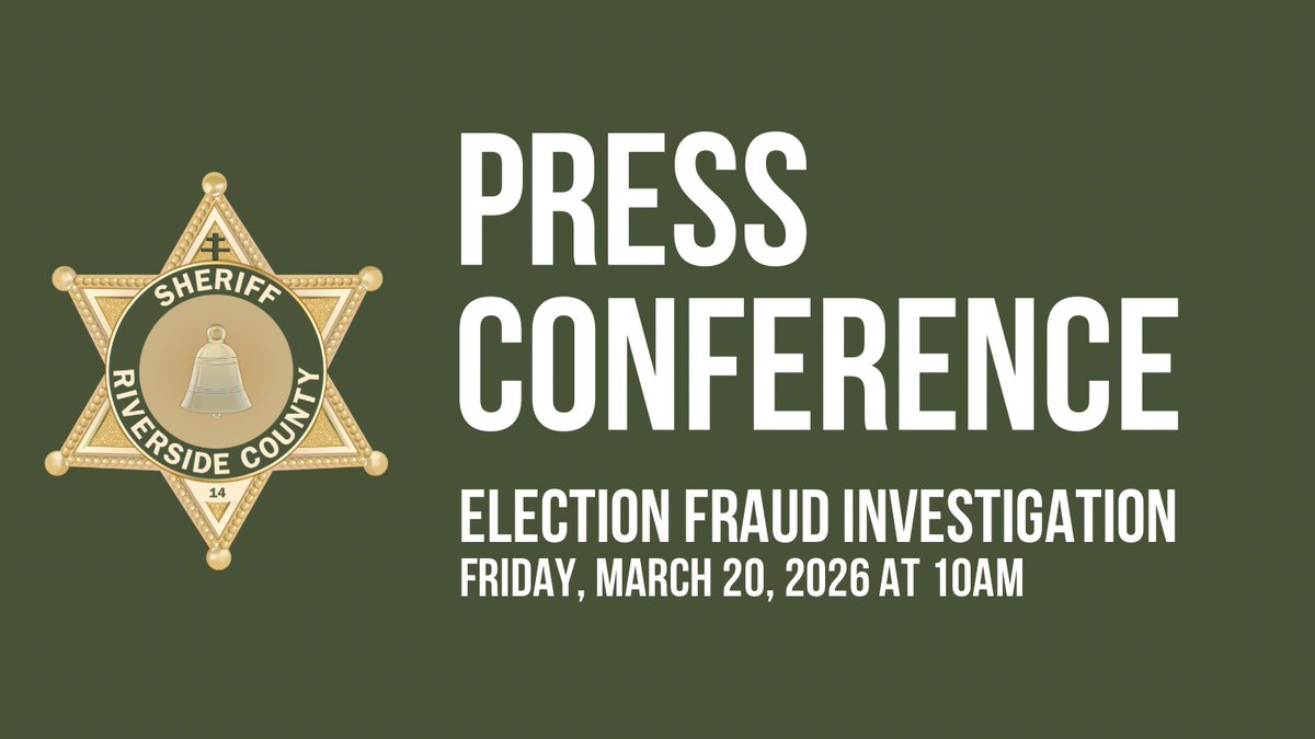 Riverside County Sheriff tweet media