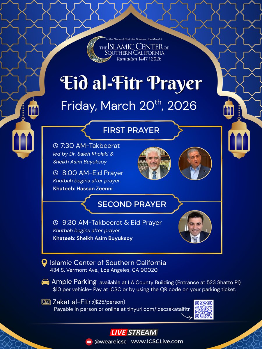 weareicsc's tweet photo. Tomorrow's Khateeb: Ahmed Gabalawy + Tomorrow is Eid! No Weekend Programs This Weekend Due to Eid Holiday. - https://t.co/GSyUzDN5tx https://t.co/PRxVxrpBJ9