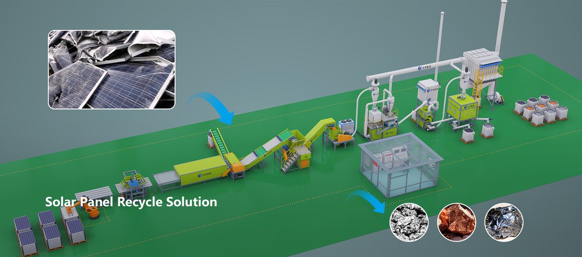 YSmachine's tweet photo. Solar panel recycling plant from yushunxin machine manufacturer. just contact us if you wanna buy this plant. 
WhatsApp: +86 18838039608  
E-mail: info@hnysmachinery.com #solarpanelrecyclingplant #solarpanelrecyclingline https://t.co/4xiRlu0aOt