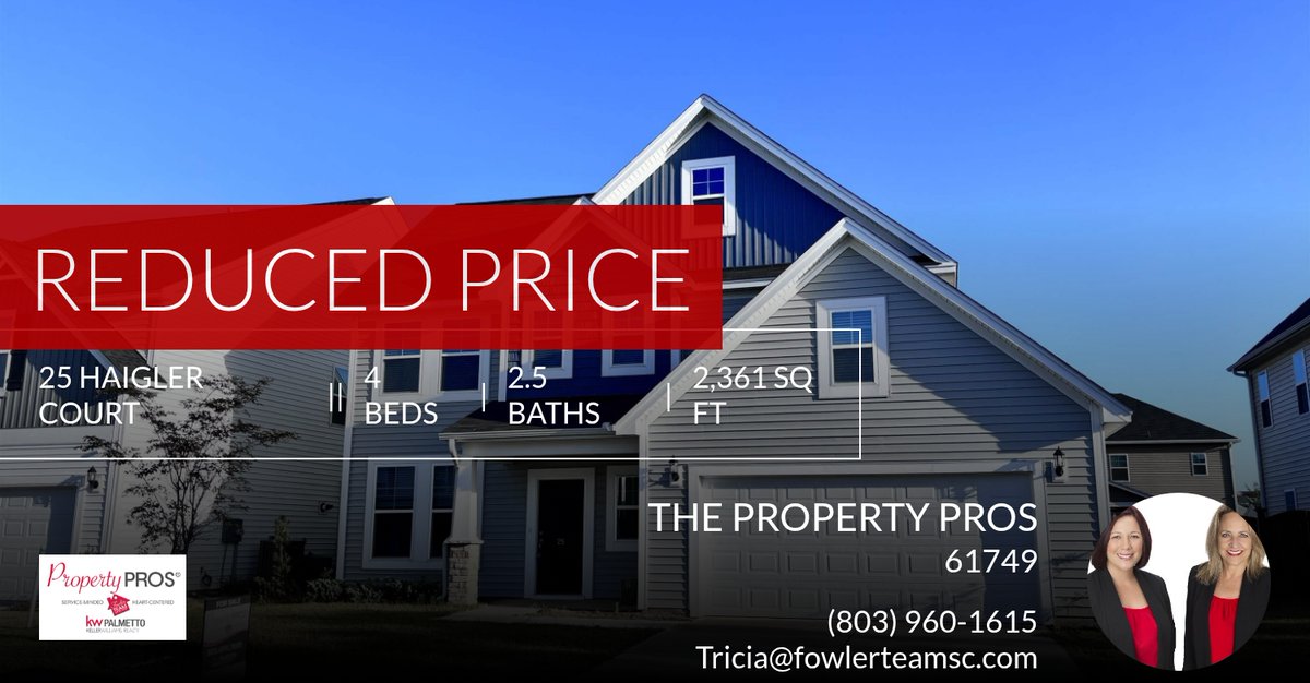 fowlerteamsc's tweet photo. 🚨 Just Reduced 🚨 This recently reduced home won't last long so don't wait to set up a showing! Reach out here or at (803) 446-3140 for more information!!

The Property Pros (Fowler Team)

Tricia Kim, Lead Listing Specialist
(803)... https://t.co/sAsGONwcsG https://t.co/H7q5HCSrzm
