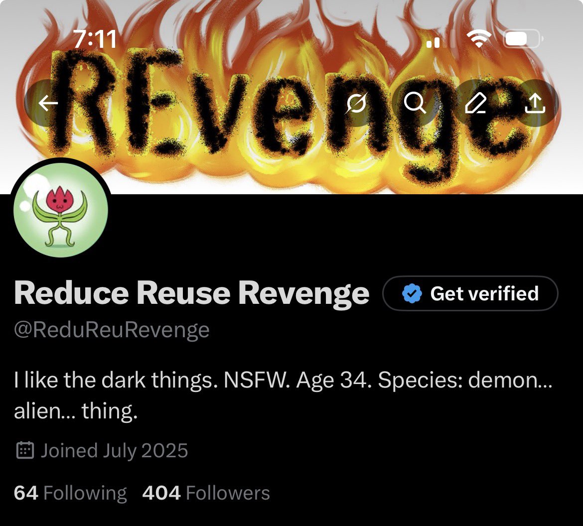 Reduce Reuse Revenge tweet media