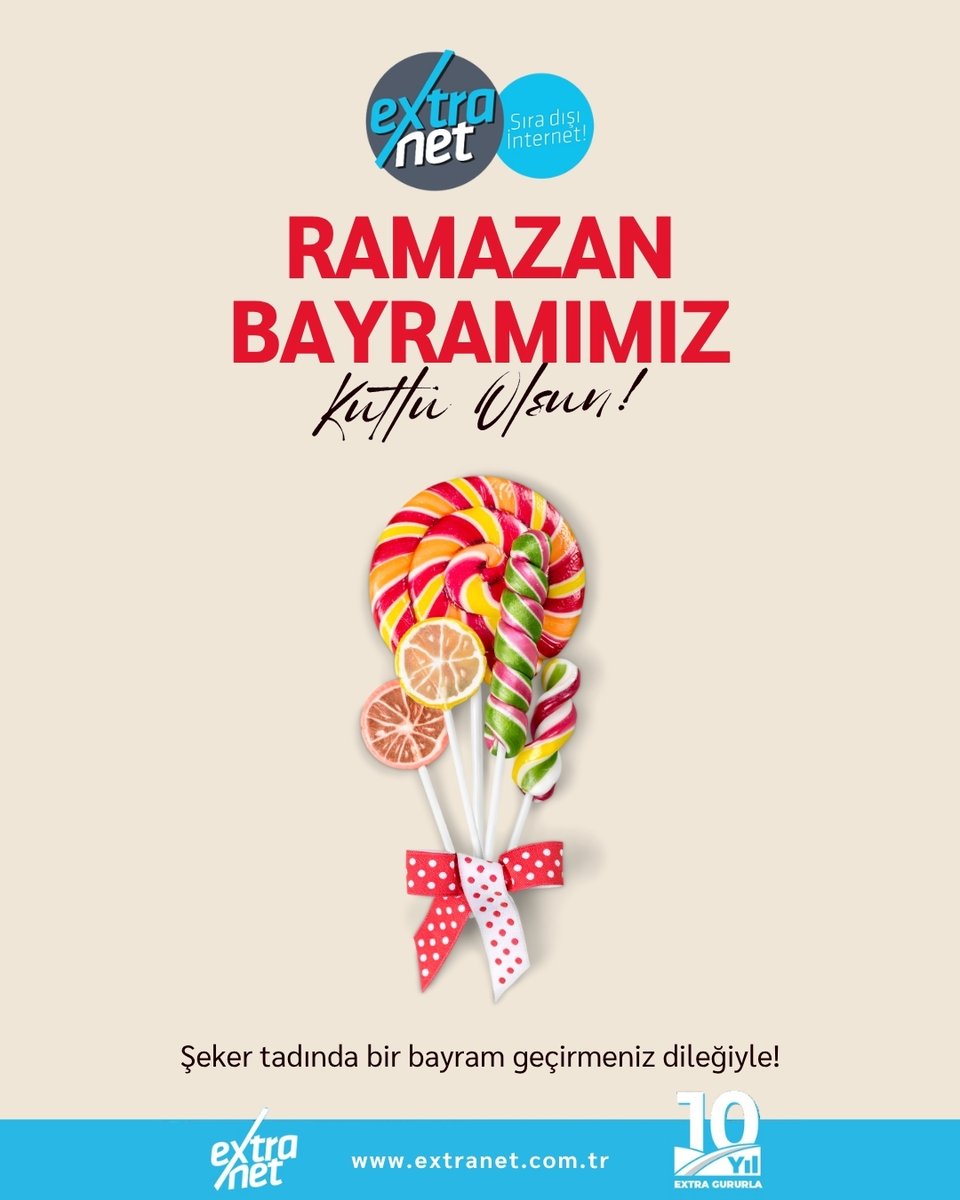 Bayramın neşesi yüksek, internetin hızı sınırsız olsun! 🚀 Bayram boyunca tüm sevdiklerinizle 'bağlantıda' kalmanız, tatlı anları saniyeler içinde paylaşmanız için biz buradayız. Şeker tadında, ışık hızında bir bayram dileriz! #RamazanBayramı #İyiBayramlar #MutluBayramlar