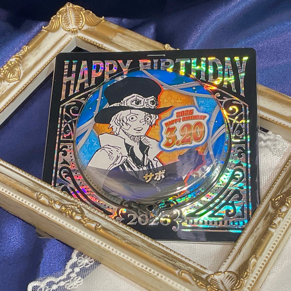 新商品】原画商品 『ONE PIECE』 バースデイ缶バッジ サボ 550円(税込