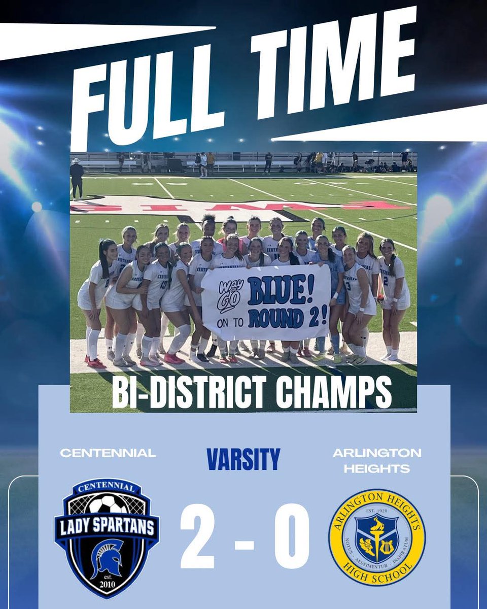 CHSLadySpartans's tweet photo. Round 1 complete with a win!! Hot and intense battle today against a good Heights team. Proud of our girls today, on to Round ✌️

Goals
@mardie_frye
Valentina

Assists
@Andie_hafner
Furney

Shutout
@efergus2009 
Addy

#LSS
#LetsFreakingGo https://t.co/rqofW8tt0H