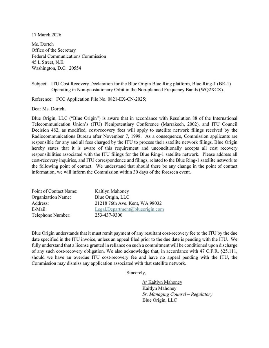 FCC Filing Alerts tweet media